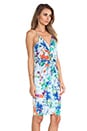 view 2 of 5 ROBE AVEC NŒUD DEVANT in Blue Floral