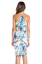 view 3 of 5 ROBE AVEC NŒUD DEVANT in Blue Floral