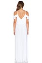 view 3 of 3 Cold Shoulder Maxi Dress in White