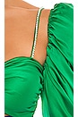 view 5 of 5 Twist Dress in Emerald & Cobalt