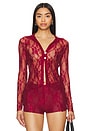 view 1 of 4 CHEMISE PALOMA in Wine Red