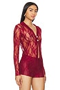 view 2 of 4 CHEMISE PALOMA in Wine Red