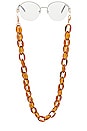 view 1 of 3 Super Size Eyewear Chain in Crystal Amber