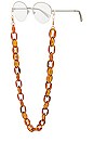 view 2 of 3 Super Size Eyewear Chain in Crystal Amber