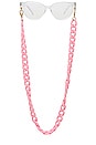view 1 of 3 Chunky Eyewear Chain in Carnation