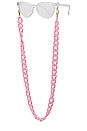 view 2 of 3 Chunky Eyewear Chain in Carnation