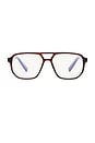 view 1 of 2 Atticus Blue Light Glasses in Brown