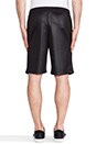 view 3 of 5 Shiny Double Face Knit Shorts in Black