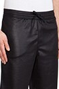 view 4 of 5 Shiny Double Face Knit Shorts in Black