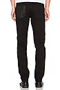 view 3 of 4 Leather Back Pocket Jeans in Black