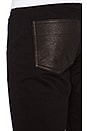view 4 of 4 Leather Back Pocket Jeans in Black