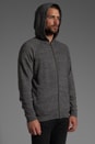 view 3 of 6 French Terry Zip Up Hoodie in Charcoal