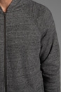 view 6 of 6 French Terry Zip Up Hoodie in Charcoal