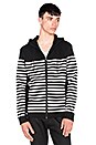 view 1 of 4 Striped Gel Print Hoodie in Matrix