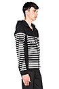 view 3 of 4 Striped Gel Print Hoodie in Matrix