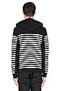 view 4 of 4 Striped Gel Print Hoodie in Matrix