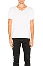 view 1 of 4 Classic Low Neck Tee in White