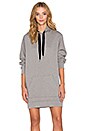view 1 of 4 Hooded Sweatshirt Dress in Heather Grey