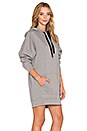 view 2 of 4 Hooded Sweatshirt Dress in Heather Grey