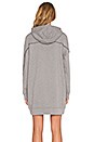 view 3 of 4 Hooded Sweatshirt Dress in Heather Grey