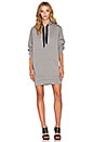 view 4 of 4 Hooded Sweatshirt Dress in Heather Grey