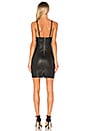 view 3 of 3 Fitted Leather Dress in Black