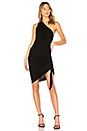 view 1 of 3 Merino One Shoulder Dress in Black