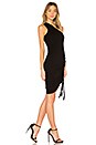 view 2 of 3 Merino One Shoulder Dress in Black