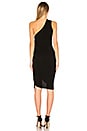 view 3 of 3 Merino One Shoulder Dress in Black