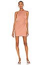 view 1 of 3 Heavy Soft Jersey Fitted Tank Dress in Pink Nude