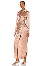 view 3 of 5 Maxi Shirt Dress in Rose Beige