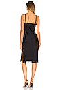view 3 of 3 Fitted Midi Slip Dresss in Black