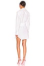 view 3 of 3 Cross Front Shirt dress in White