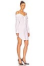 view 2 of 3 Off The Shoulder Shirt Dress in Bright White