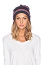view 1 of 4 Stripe Beanie in Charcoal