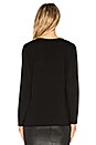 view 3 of 4 Merino Jersey V Neck Pullover in Black