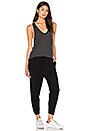 view 4 of 4 Cashwool Drop Crotch Sweatpant in Black
