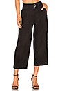 view 1 of 4 Belted Crop Waist Pant in Black