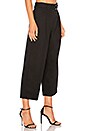 view 2 of 4 Belted Crop Waist Pant in Black