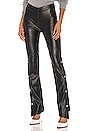 view 1 of 4 Stretch Washable Faux Leather Pants in Black