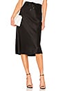 view 1 of 4 Wash & Go Woven Drawstring Skirt in Black