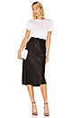 view 5 of 4 Wash & Go Woven Drawstring Skirt in Black