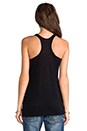 view 3 of 4 Linen Silk Jersey Tank in Black