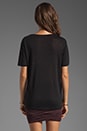 view 3 of 4 Linen Silk Jersey Tee in Black