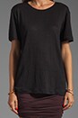 view 4 of 4 Linen Silk Jersey Tee in Black