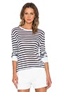 view 1 of 4 Stripe Long Sleeve Tee in Ink & Ivory
