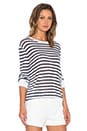 view 2 of 4 Stripe Long Sleeve Tee in Ink & Ivory