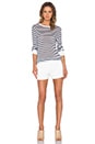 view 4 of 4 Stripe Long Sleeve Tee in Ink & Ivory