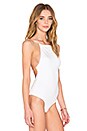 view 4 of 5 Criss Cross Back Bodysuit in White
