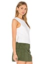view 3 of 4 Open Back Twist Tank Top in White